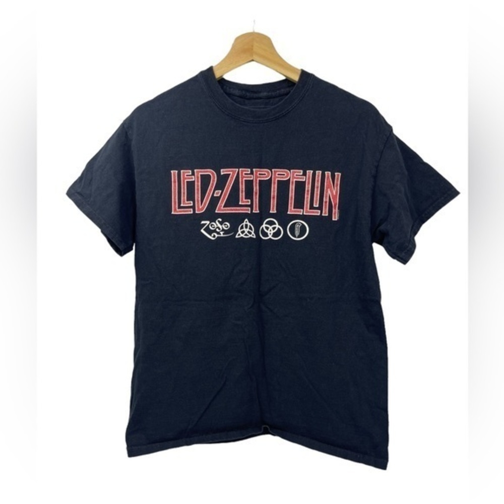 Led-Zeppelin Black‎ Short Sleeve Tee Shirt Size Medium